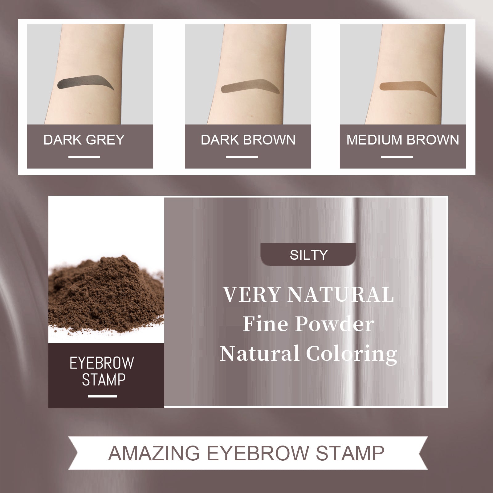Eyebrow Powder Set Makeup Natural Lasting Waterproof Not Easy To Decolorize Dizzy Lazy Seal Eyebrow Powder Set