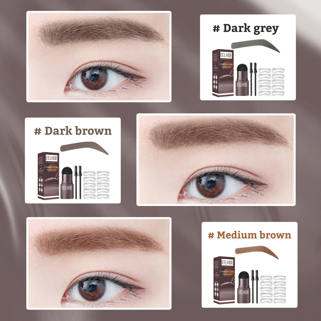 Eyebrow Powder Set Makeup Natural Lasting Waterproof Not Easy To Decolorize Dizzy Lazy Seal Eyebrow Powder Set